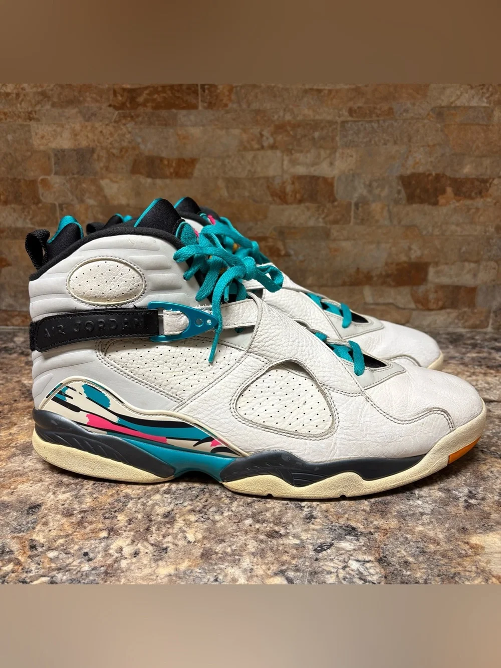Air Jordan 8 Retro South Beach 305381-113 Size 14